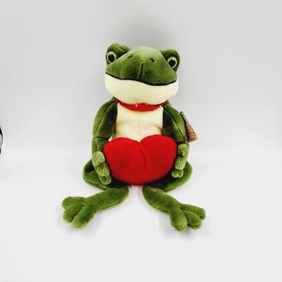 NEW HAPPY VALENTINES DAY FROG STUFFIE W/ HEART