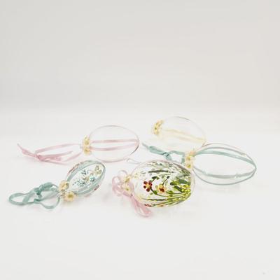 VINTAGE DECORATIVE GLASS EASTER ORNAMENTS