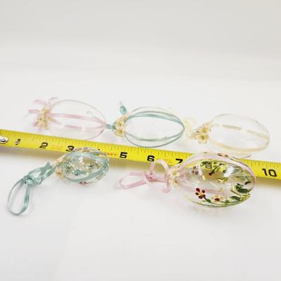 VINTAGE DECORATIVE GLASS EASTER ORNAMENTS