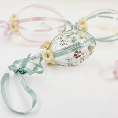 VINTAGE DECORATIVE GLASS EASTER ORNAMENTS