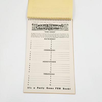 VINTAGE BRIDAL SHOWER FUN NOTEBOOK