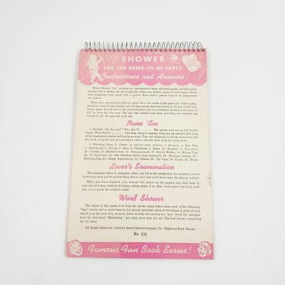 VINTAGE BRIDAL SHOWER FUN NOTEBOOK