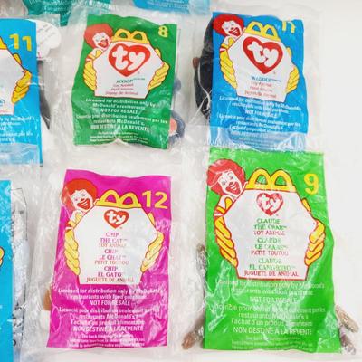 11 pc MCDONALD TY TEENY BEANIE BABIES BUNDLE