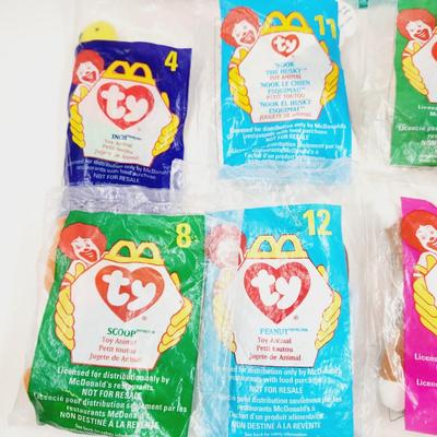 11 pc MCDONALD TY TEENY BEANIE BABIES BUNDLE