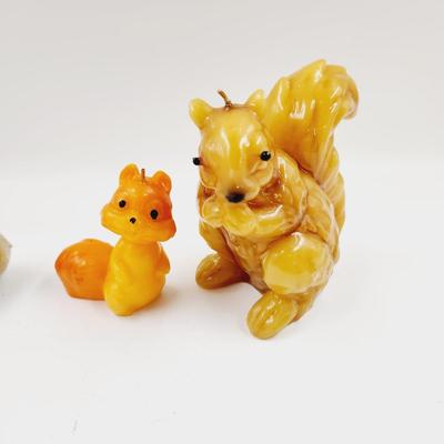 VINTAGE BUNDLE OF SQUIRREL CANDLES