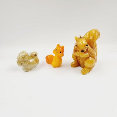 VINTAGE BUNDLE OF SQUIRREL CANDLES