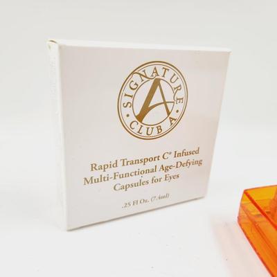 SIGNATURE CLUB A RAPID TRANSPORT C INFUSED AGE DEFYING CAPSULRS FOR EYES