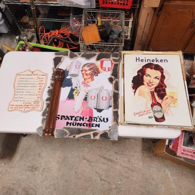 Lot of 3 Bar Beer signs