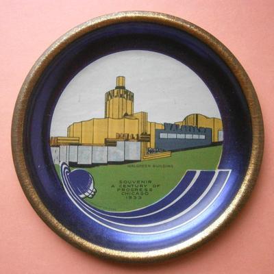 1933 World's Fair Coaster/Tray Walgreen Building