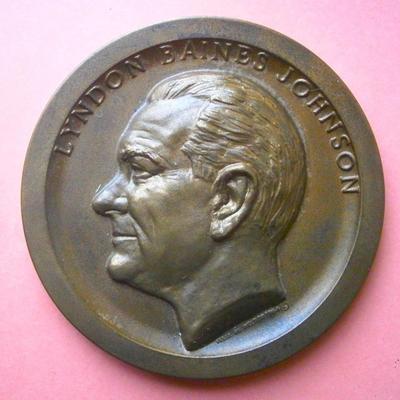 1965 Lyndon B. Johnson Bronze Inaugural Medallion