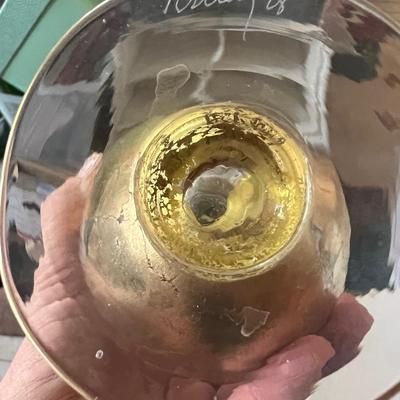 Rick Strini Signed Art Glass Goblet