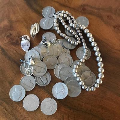 STERLING SILVER AND COINS