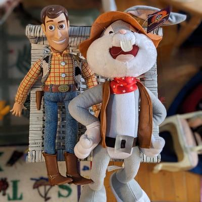 Pull Toy Woody & Bugs Bunny