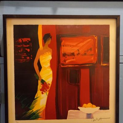"Interieur Rouge" by Emile Bellet Limited Edition Giclee print # 2 of 450