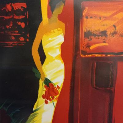 "Interieur Rouge" by Emile Bellet Limited Edition Giclee print # 2 of 450