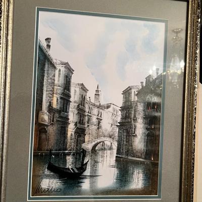 Framed Venice Print from Italy