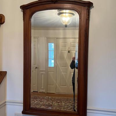 Large Wooden Framed Mirror