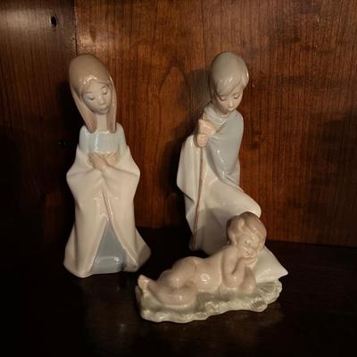 Lladro Holy Family 3 Figurines