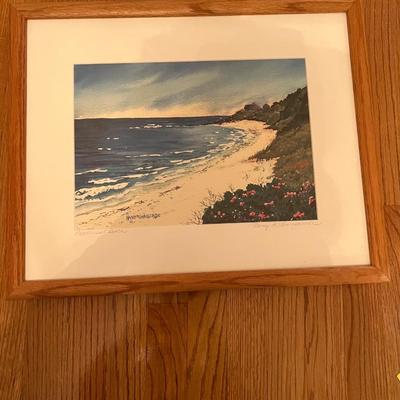 Framed & Matted Print Popponesset BeachÂ 