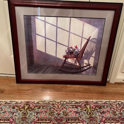 Framed and Matted Print of "Whistlers Busy Mom"