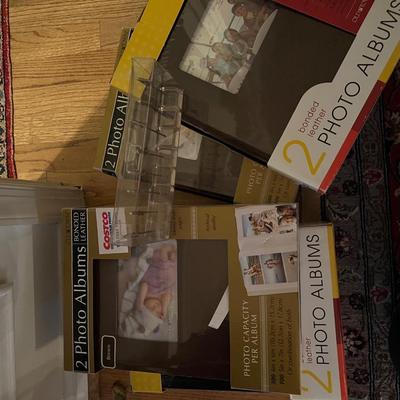 Lot of 5: 4 PHoto Albums & Set of Clip Photo Holders