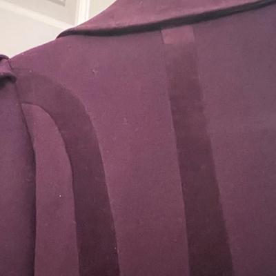 Rothschild Children's VTG 100% Wool Dress Coat Velvet Applique cuffs & Collar