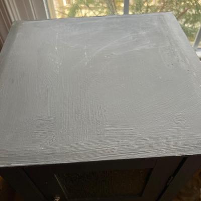Small Chalk Paint Cabinet with Glass Door