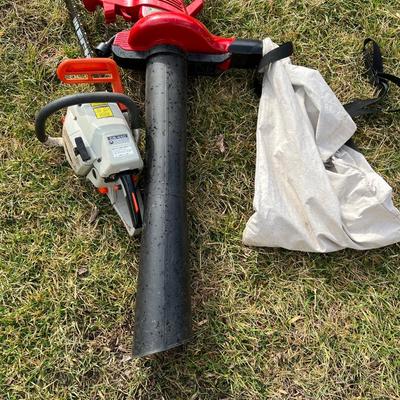 Lot of 2: Echo Chainsaw & Turo Ultra Blower Vac Leaf Blower
