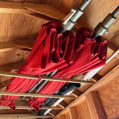 1 Red Patio Umbrella #2