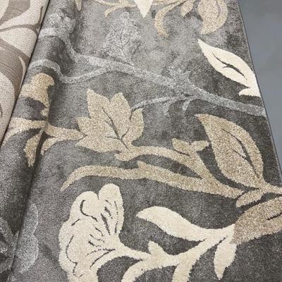 Gray, tan & cream colored Blooming Flowers area rug -Home Decorators Collection