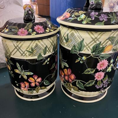 2 Tracey Porter Ceramic Canisters