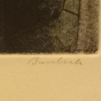 David Bumbeck ''Cerulio'' - etching in colors, signed, titled and numbered