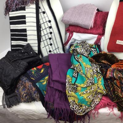 1251 Misc. Wool and Poly Ladies Scarves