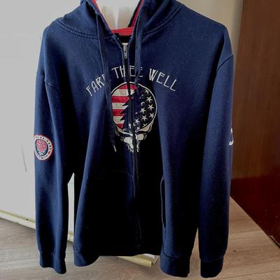 LOT 49  GRATEFUL DEAD 50th ANNIVERSARY HOODIE JACKET "FARE THEE WELL" TOUR