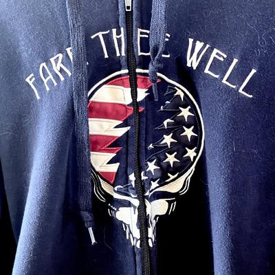LOT 49  GRATEFUL DEAD 50th ANNIVERSARY HOODIE JACKET "FARE THEE WELL" TOUR