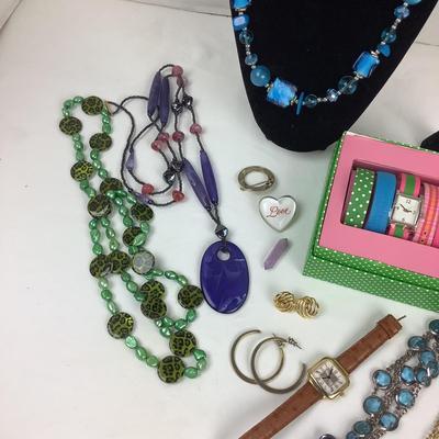 1265 Assorted Costume Jewelry & Watch Lot