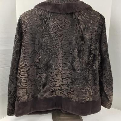 1287 Vintage Lamb and Sheared Beaver Fur Zipper Jacket