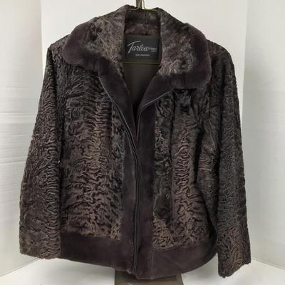 1287 Vintage Lamb and Sheared Beaver Fur Zipper Jacket
