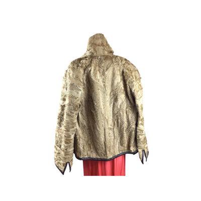 1290 Sheared Lamb Fur and Leather Reversible Jacket