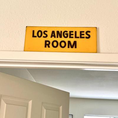 LOT 80  "LIBERATED" FROM LOS ANGELES HILTON SIGN LOS ANGELES ROOM