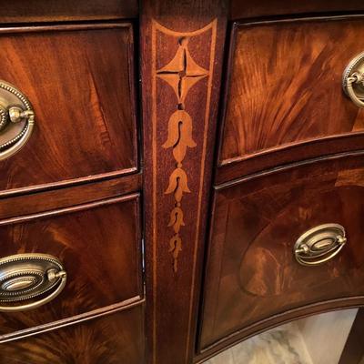 Broyhill Hundredth Anniversary Collection solid inlaid wood buffet