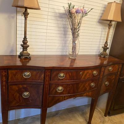 Broyhill Hundredth Anniversary Collection solid inlaid wood buffet