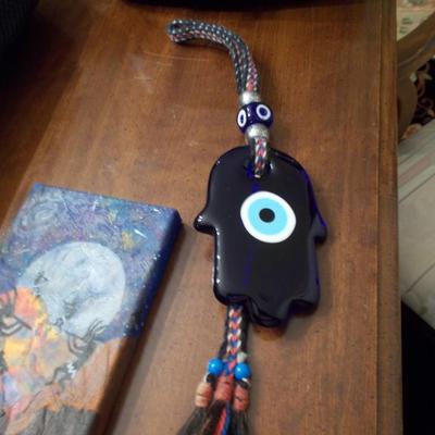 Miscellaneous: Evil Eye Talisman and an Original Kokopelli Painting