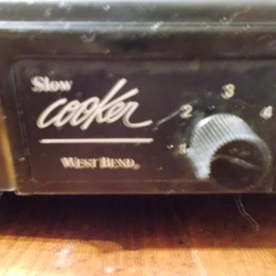West Bend Slow Cooker and a Cuisinart food processor