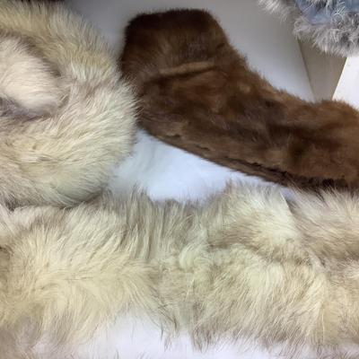 1284 Assorted Vintage Fur Lot Rabbit Fox Mink