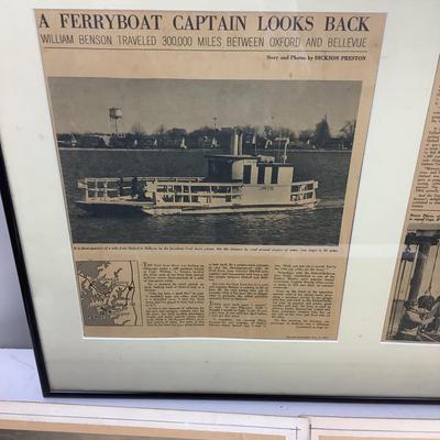 1300 Vintage Local Newspaper Articles Oxford Ferry