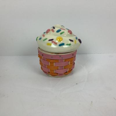 Lot # 1295 Longaberger Baskets & Pottery Pitcher & Collectors Club Topper