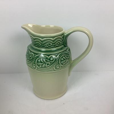 Lot # 1295 Longaberger Baskets & Pottery Pitcher & Collectors Club Topper