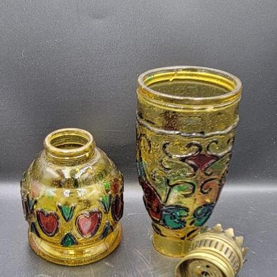 Vintage of Hand Painted Oil Lamps