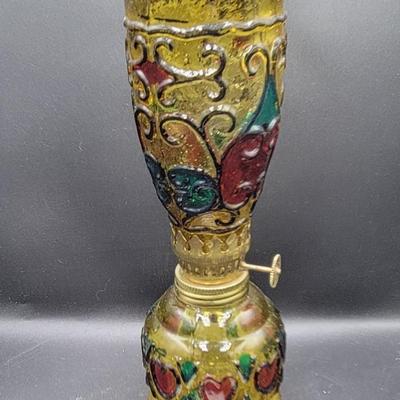 Vintage of Hand Painted Oil Lamps